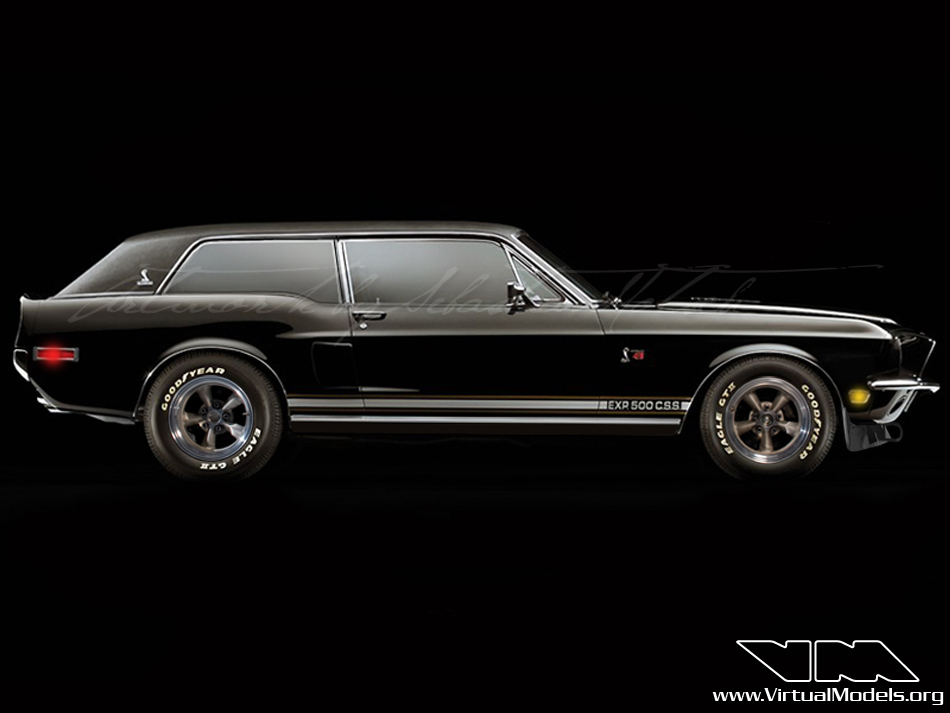 Mustang Shelby EXP500 Black Hornet | photoshop chop by Sebastian Motsch (2009)