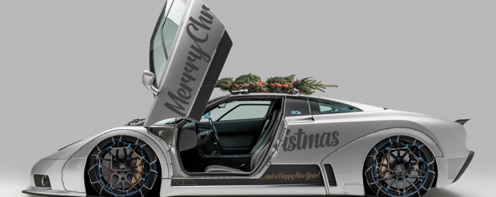 Bugatti EB110 Widebody Conversion Merry Christmas | photoshop chop by Sebastian Motsch (2018)