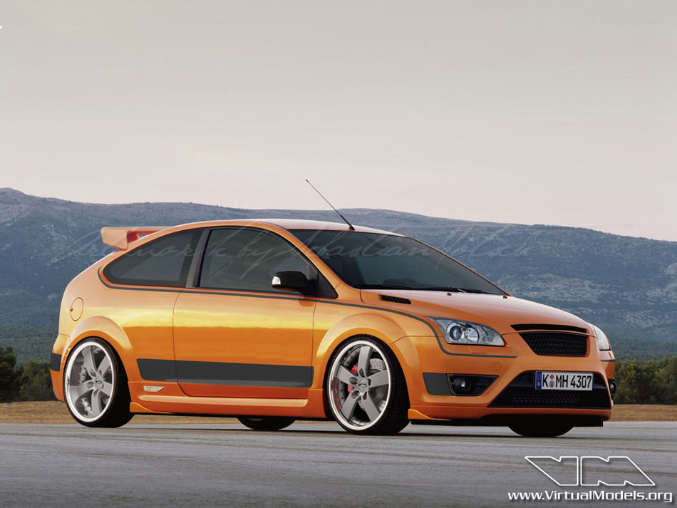 Ford Focus ST Mk2 2-door | photoshop chop by Sebastian Motsch (2008)