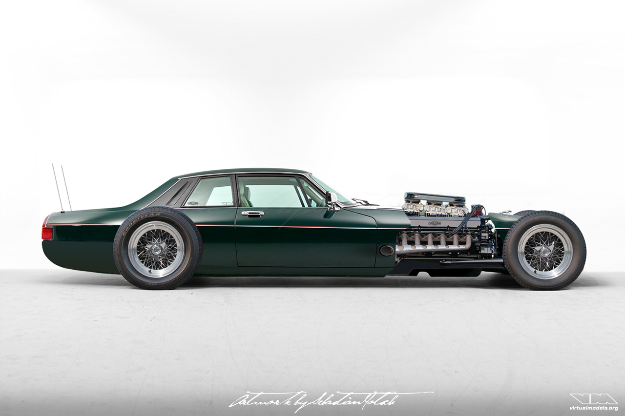 Jaguar XJ-S V12 Hot Rod | photoshop chop by Sebastian Motsch (2019)