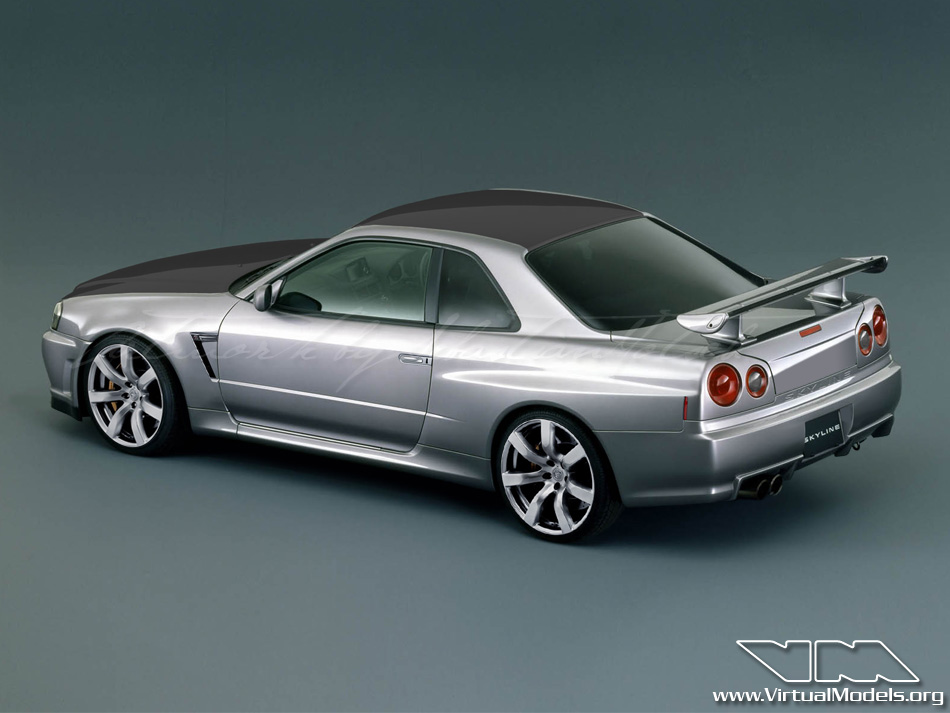 Nissan Skyline GT-R34 | photoshop chop by Sebastian Motsch (2010)