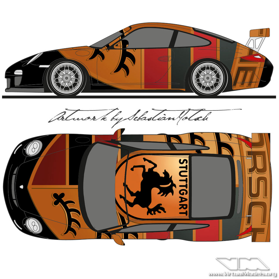 Porsche 911 GT3RS (997) | Livery Design by Sebastian Motsch (2012)