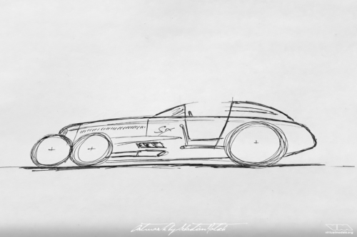 Sparks-Thorne Little Six 6-Wheeler Racecar Tyrell P34 Sketch