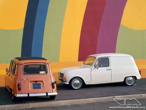 Renault R4 Rainbow Van | photoshop chop by Sebastian Motsch (2013)