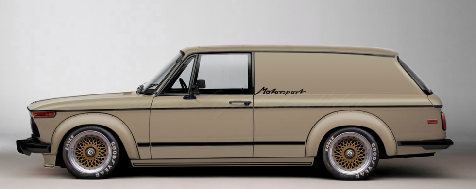 BMW 2002 Turbo Panel Wagon Concept | Photoshop Chop by Sebastian Motsch (2016)