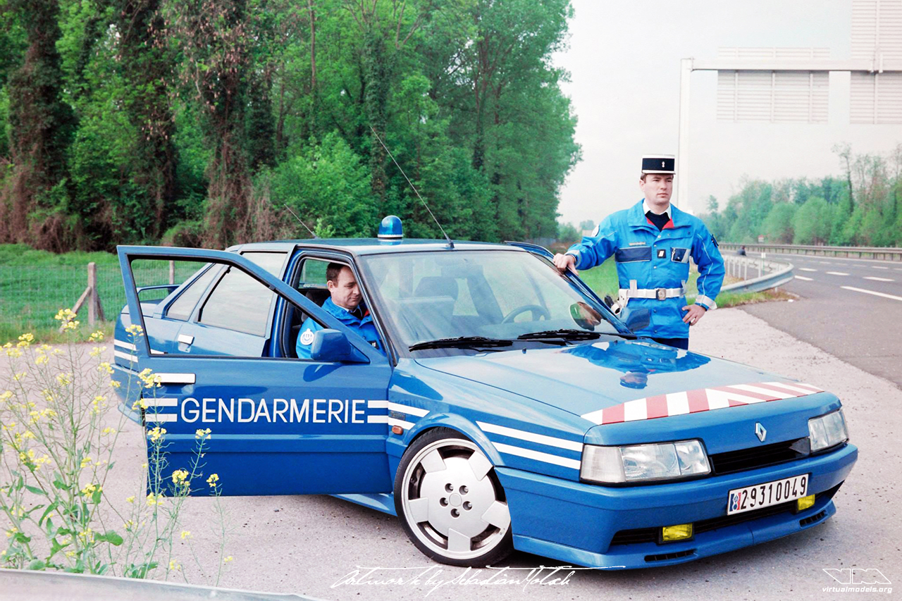 Renault R21 Turbo Gendarmerie | photoshop chop by Sebastian Motsch (2017)